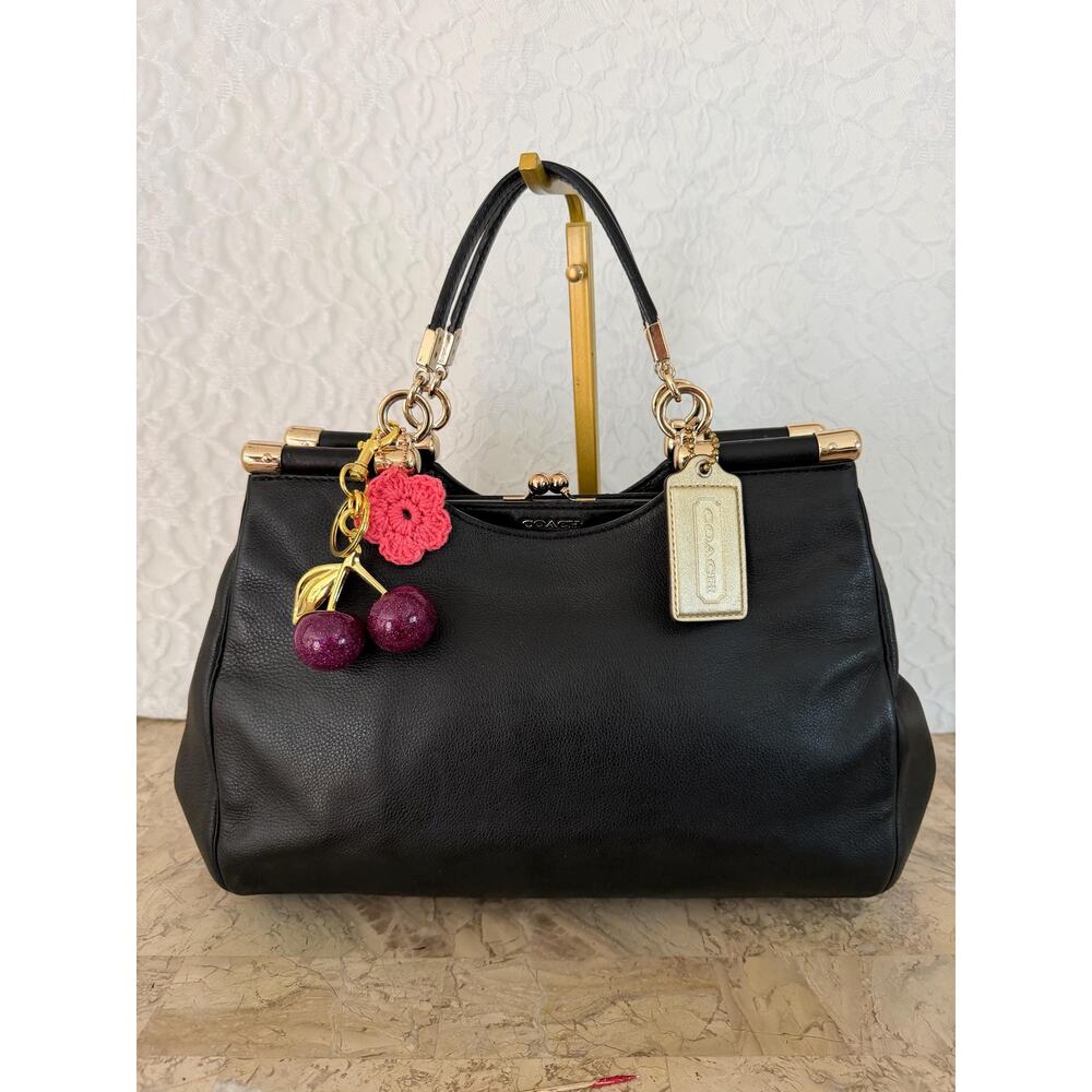 Coach Madison black leather Pinnacle drifter Satchel shoulder bag - Picture 3 of 12